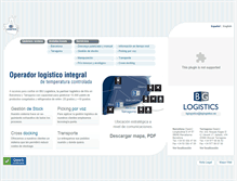 Tablet Screenshot of bglogistics.es